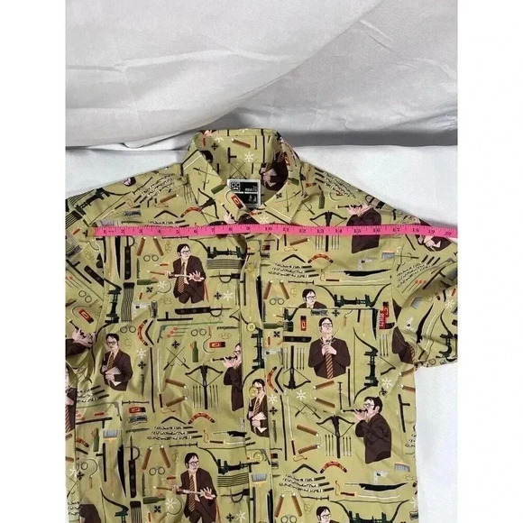 RSVLTS Roosevelts Shirt The Office SS Mens 1000 Ways To Die By Dwight Size Small - Picture 5 of 7